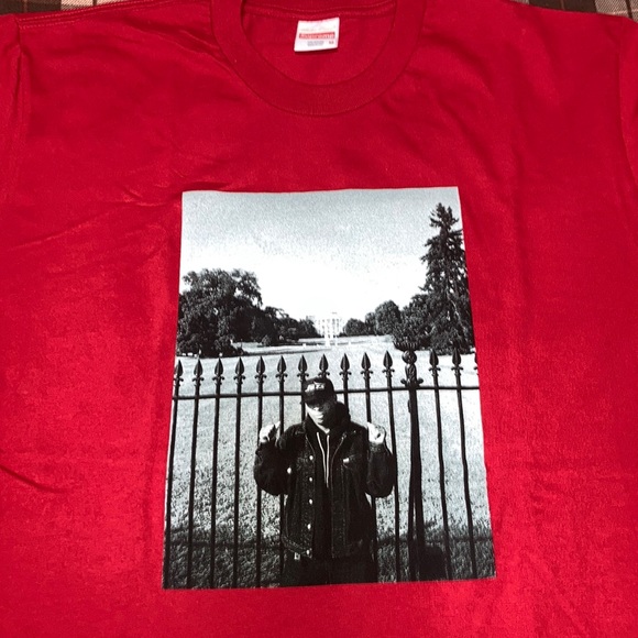 supreme red tshirt
